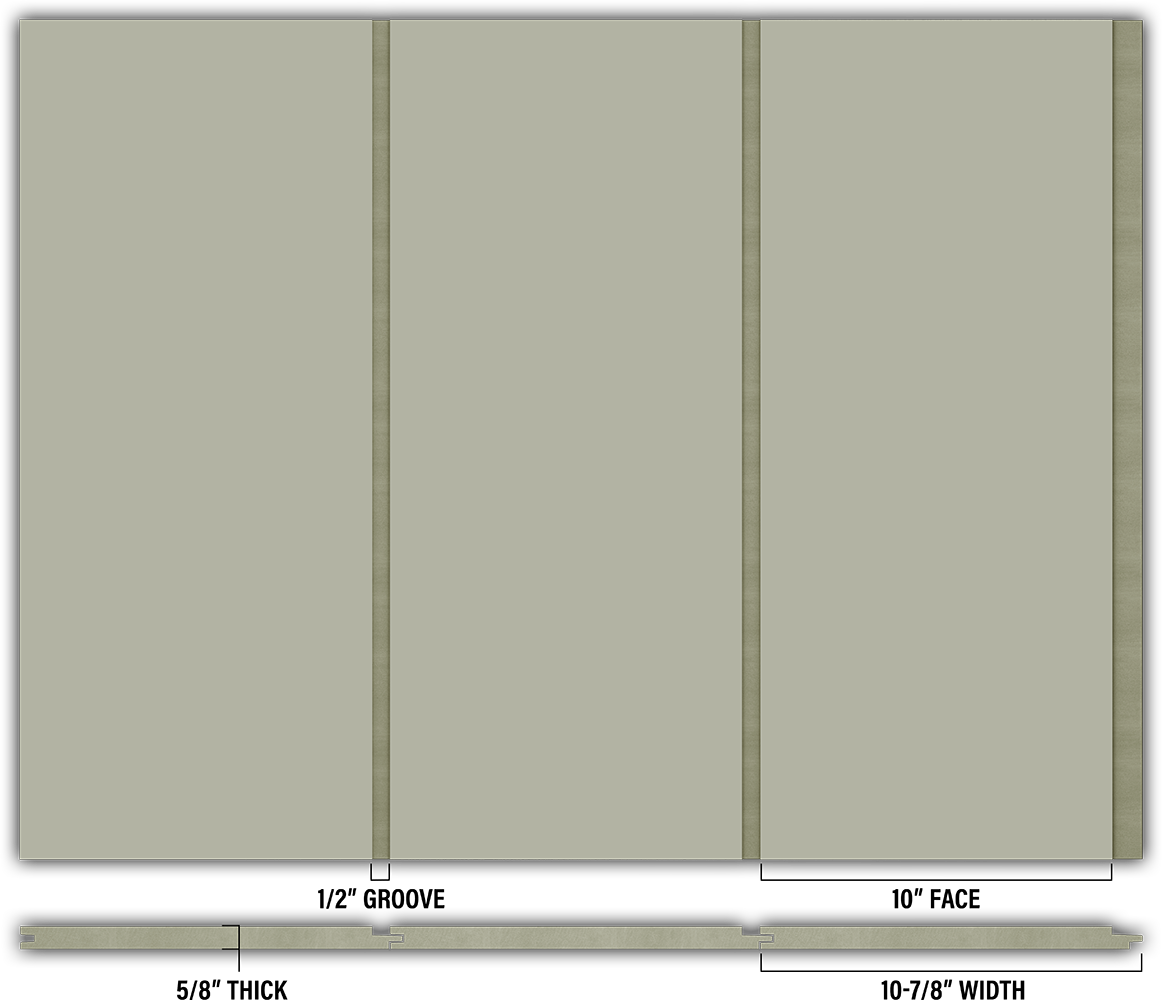 10″ Smooth T&G Modern Shiplap Strips - Individual