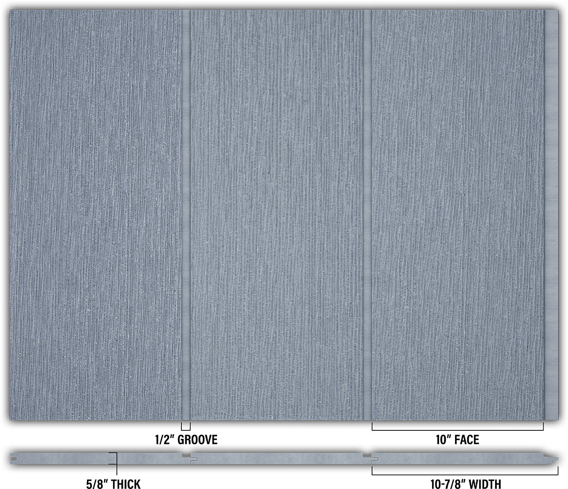 10″ RoughSawn T&G Modern Shiplap Strips - Individual