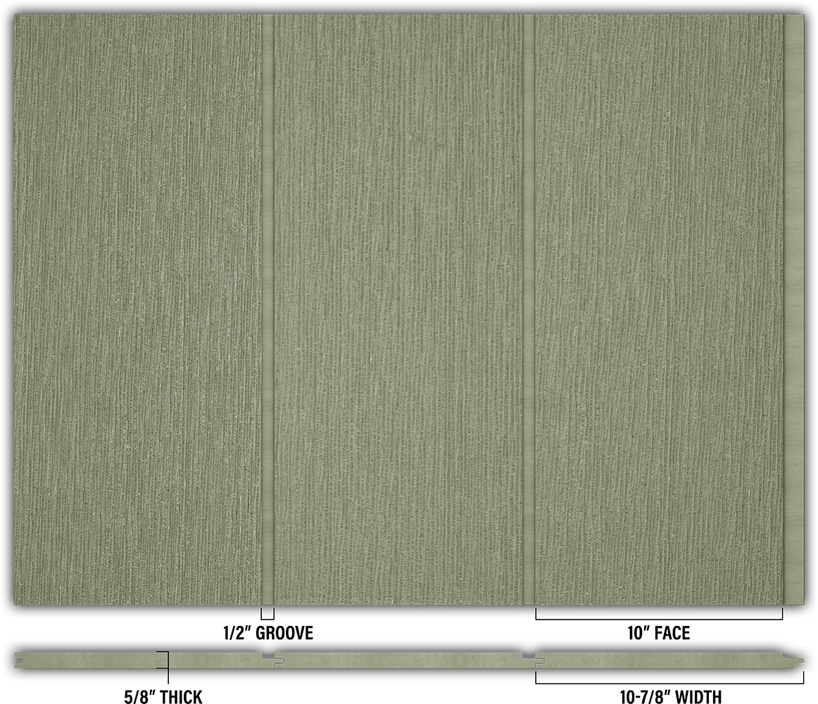 10″ RoughSawn T&G Modern Shiplap Strips - Individual