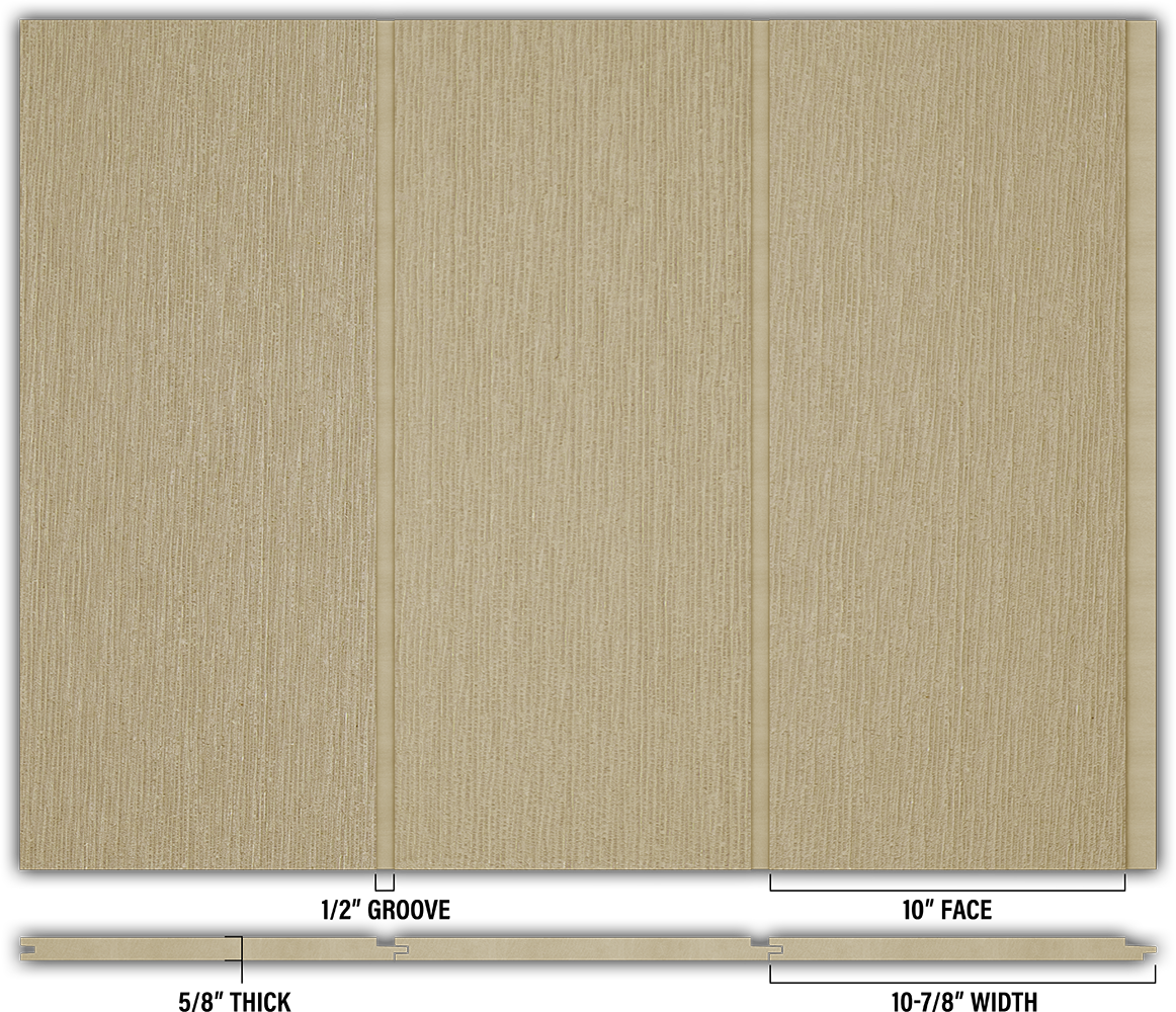 10″ RoughSawn T&G Modern Shiplap Strips - Individual