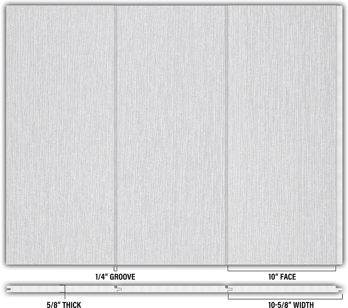 10″ RoughSawn T&G Modern Shiplap Strips - Individual
