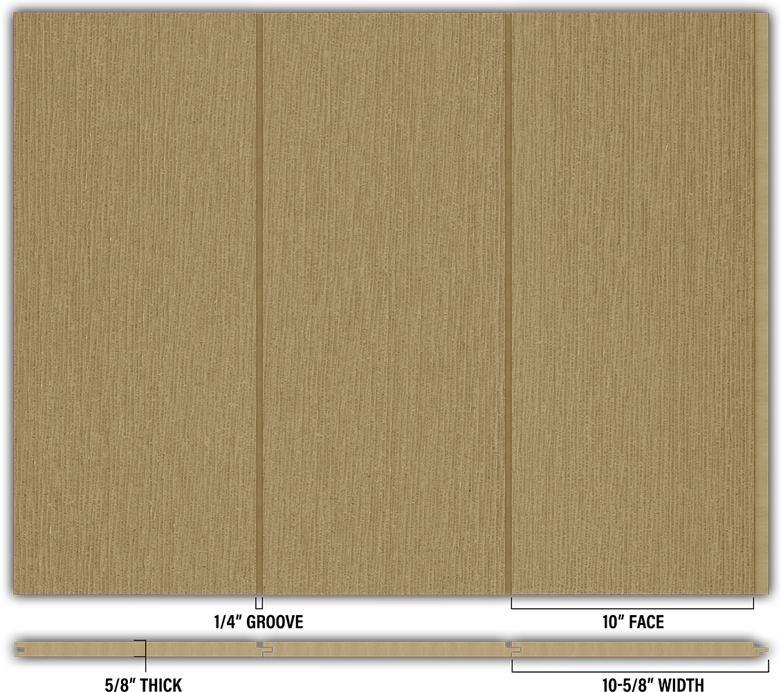 10″ RoughSawn T&G Modern Shiplap Strips - Individual