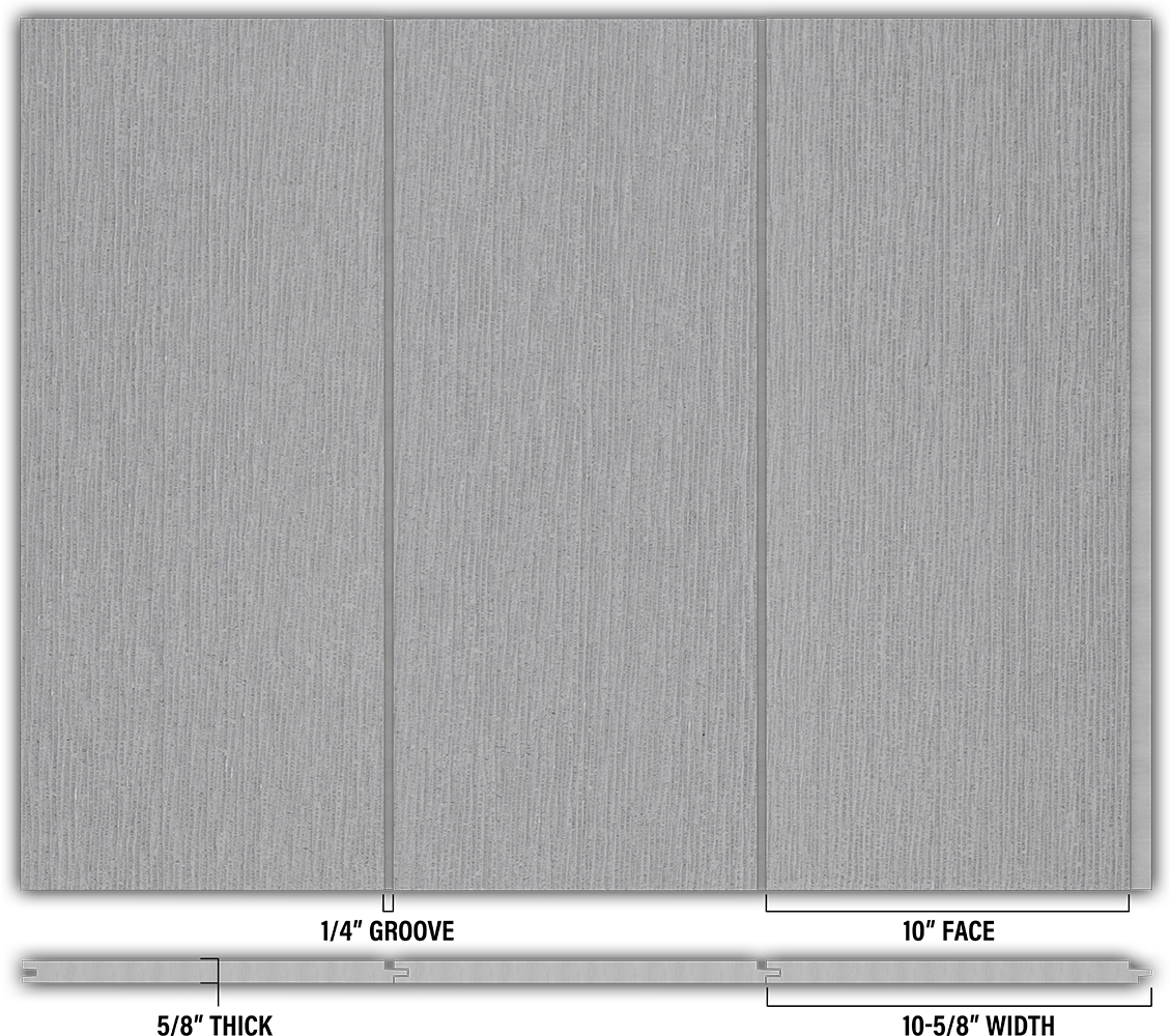 10″ RoughSawn T&G Modern Shiplap Strips - Individual