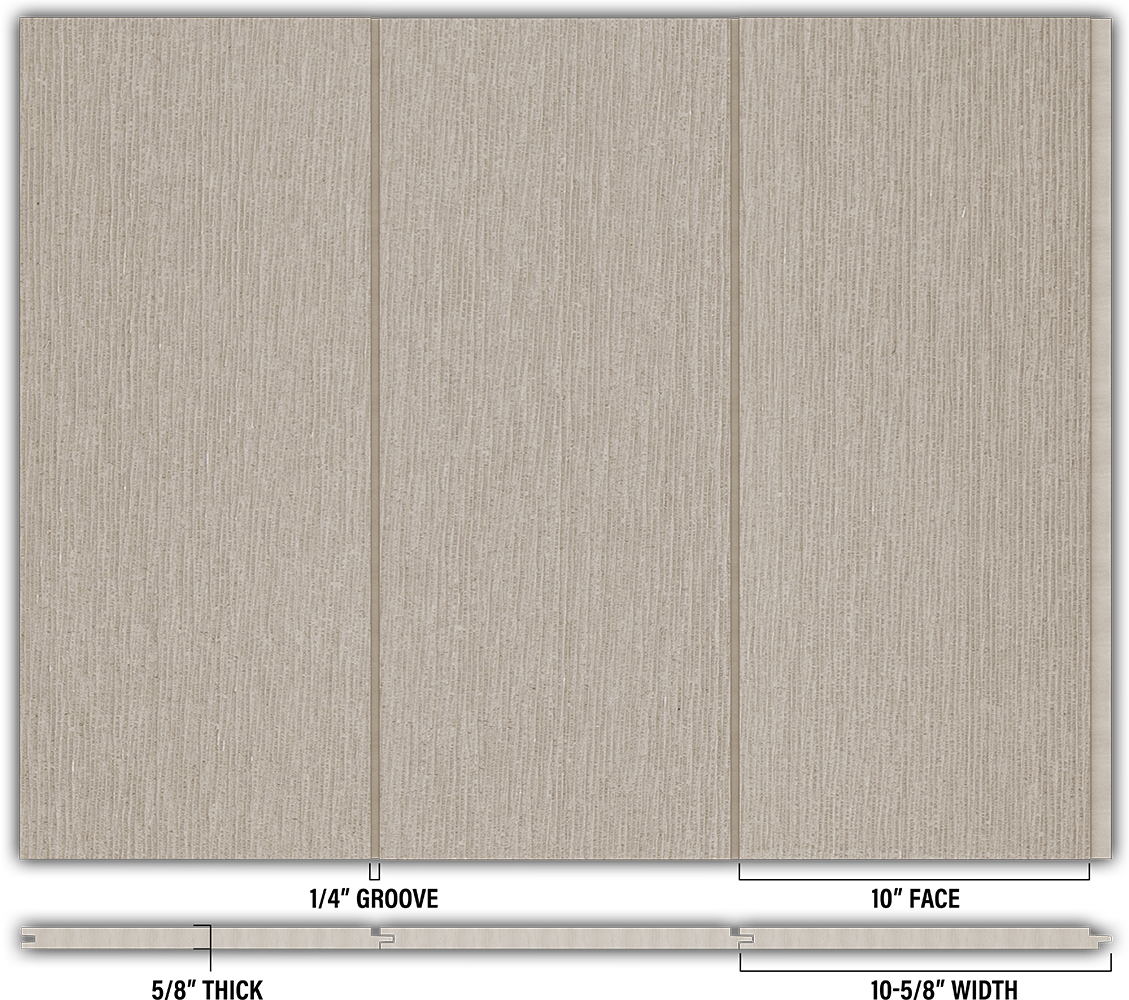 10″ RoughSawn T&G Modern Shiplap Strips - Individual