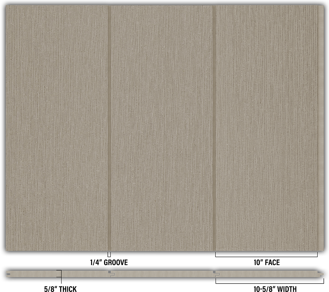 10″ RoughSawn T&G Modern Shiplap Strips - Individual
