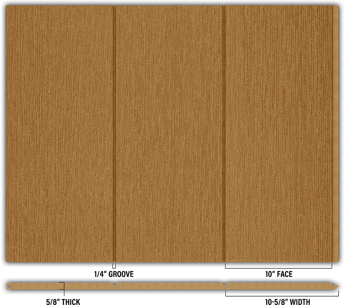10″ RoughSawn T&G Modern Shiplap Strips - Individual