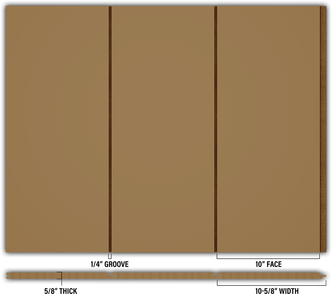 10″ Smooth T&G Modern Shiplap Strips - Individual