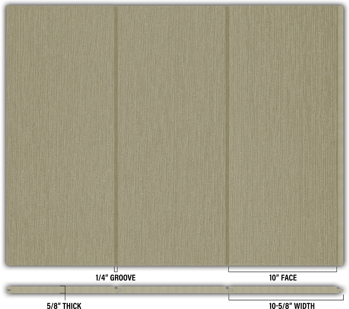 10″ RoughSawn T&G Modern Shiplap Strips - Individual