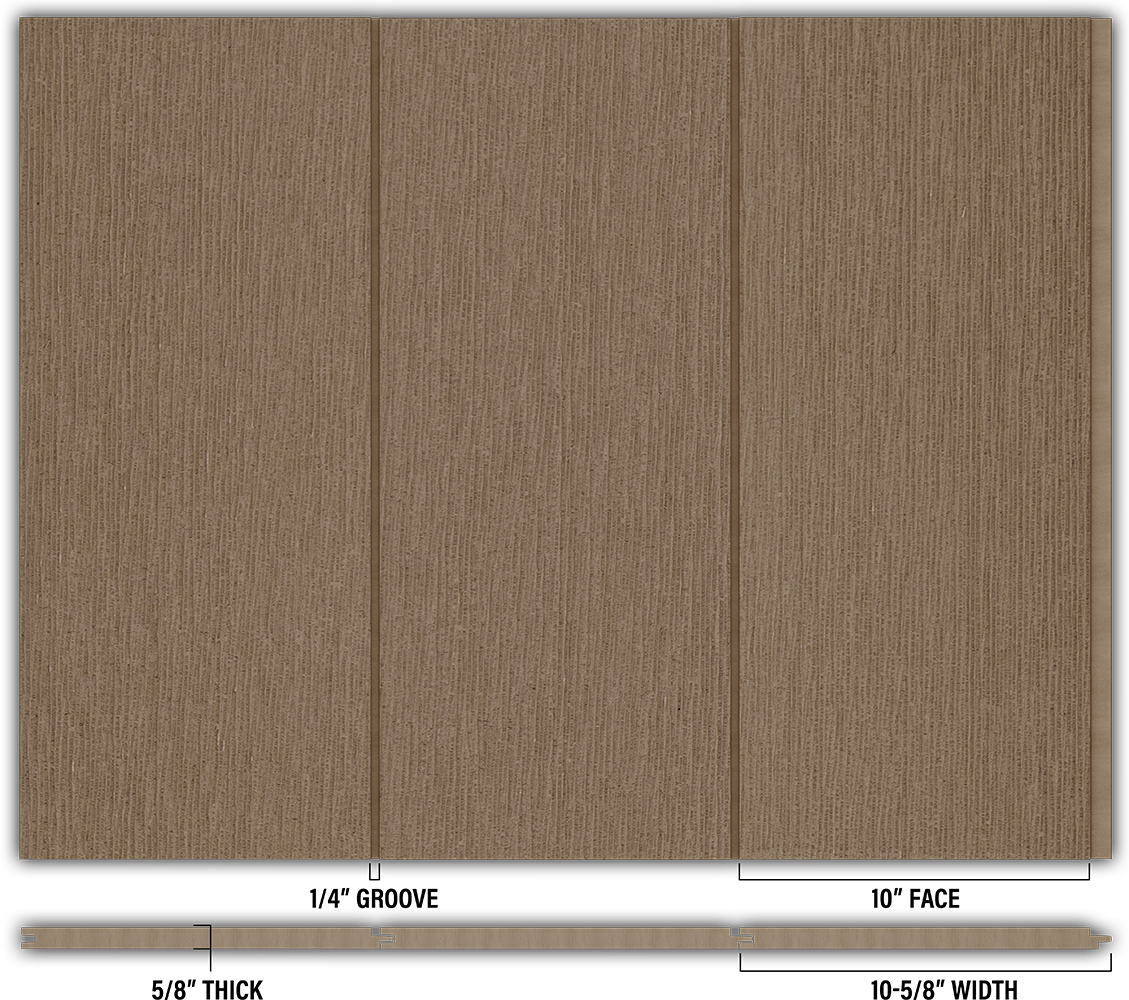 10″ RoughSawn T&G Modern Shiplap Strips - Individual