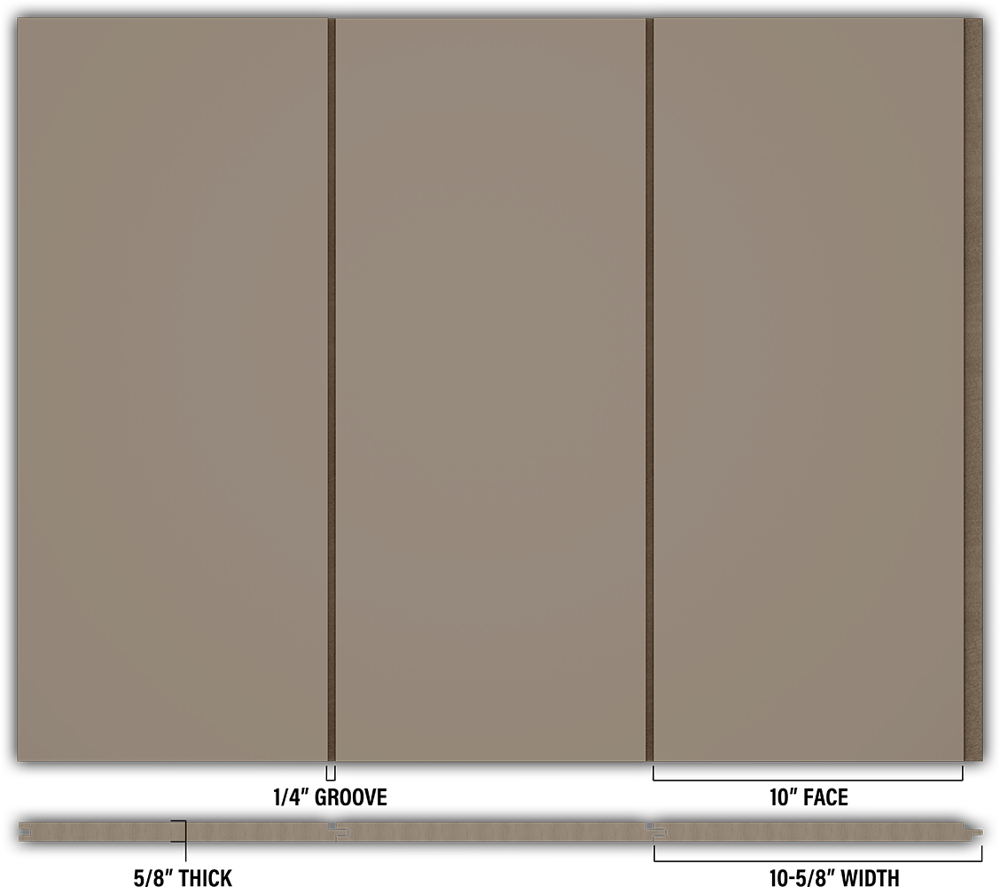 10″ Smooth T&G Modern Shiplap Strips - Individual