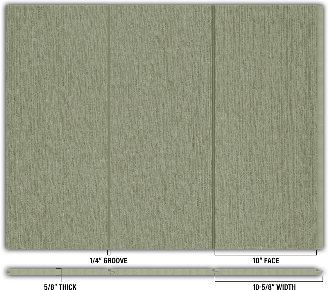 10″ RoughSawn T&G Modern Shiplap Strips - Individual