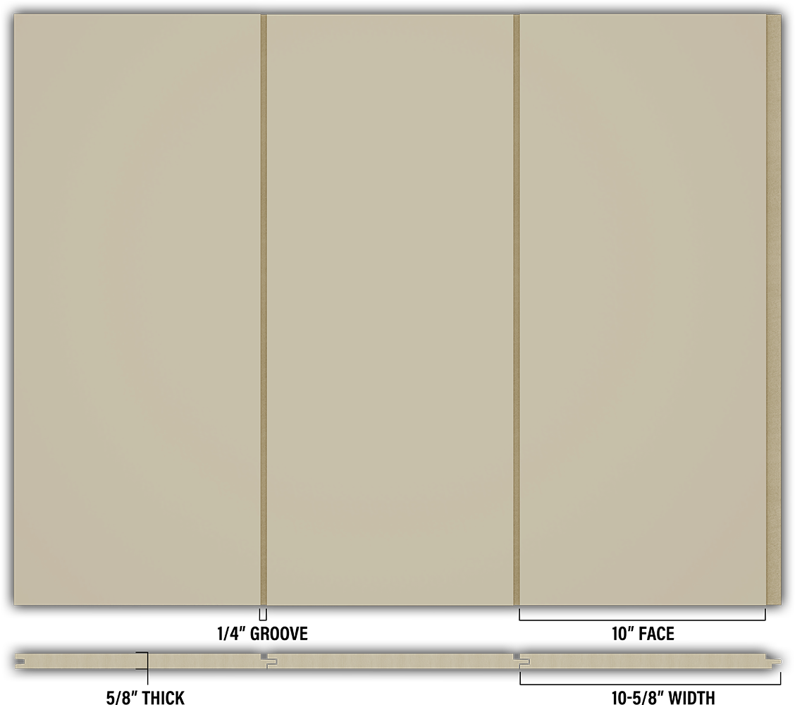 10″ Smooth T&G Modern Shiplap Strips - Individual