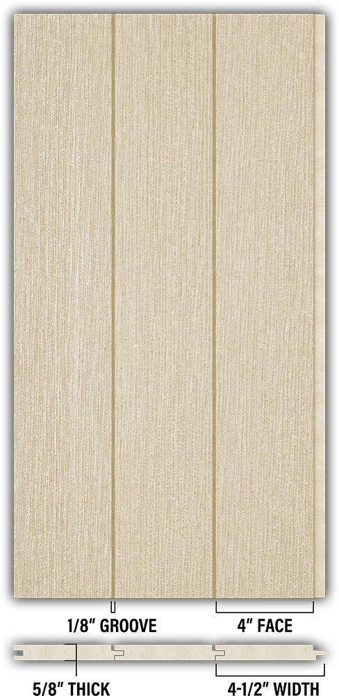 4″ RoughSawn T&G Modern Shiplap Strips - Individual