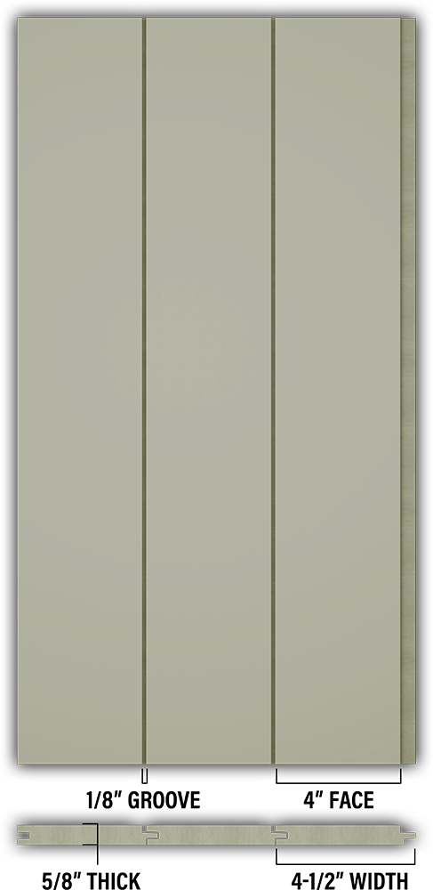 4″ Smooth T&G Modern Shiplap Strips - Individual
