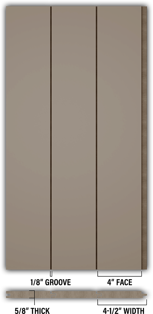 4″ Smooth T&G Modern Shiplap Strips - Individual