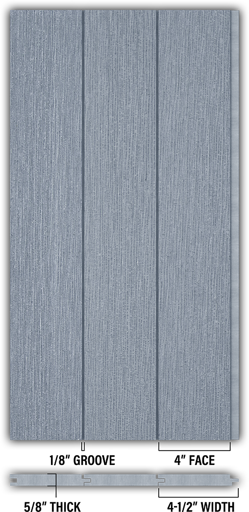 4″ RoughSawn T&G Modern Shiplap Strips - Individual