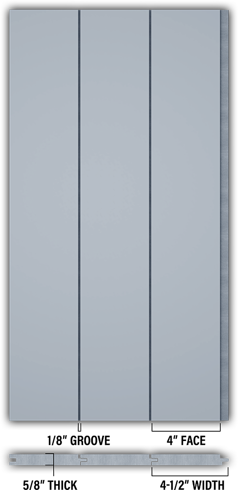 4″ Smooth T&G Modern Shiplap Strips - Individual
