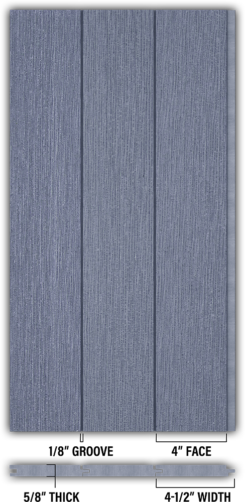 4″ RoughSawn T&G Modern Shiplap Strips - Individual