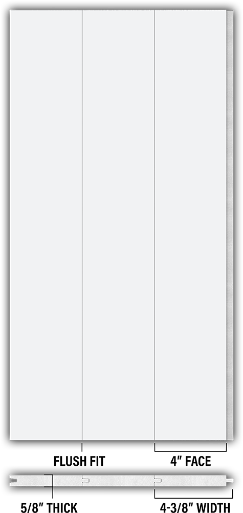 4″ Smooth T&G Modern Shiplap Strips - Individual