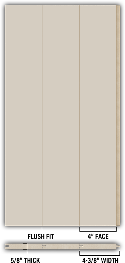 4″ Smooth T&G Modern Shiplap Strips - Individual