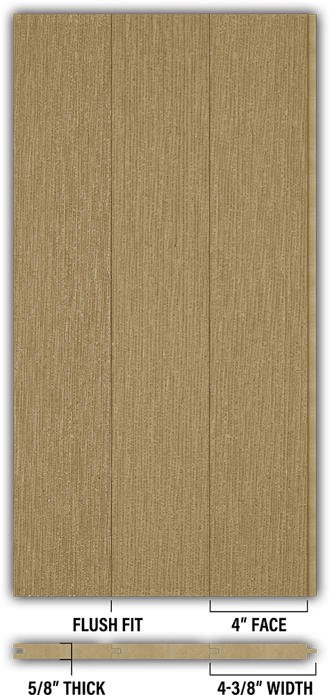 4″ RoughSawn T&G Modern Shiplap Strips - Individual