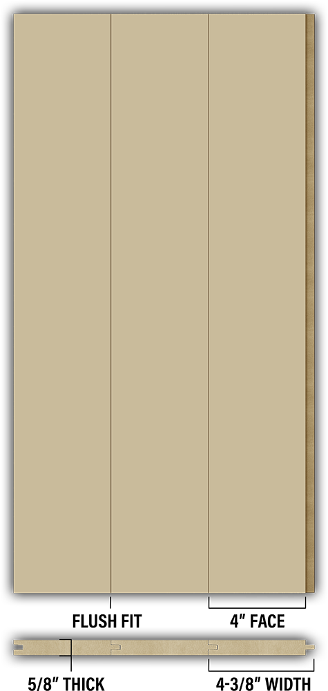4″ Smooth T&G Modern Shiplap Strips - Individual