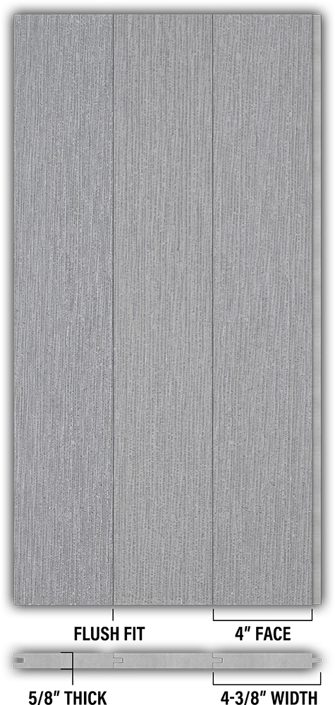 4″ RoughSawn T&G Modern Shiplap Strips - Individual