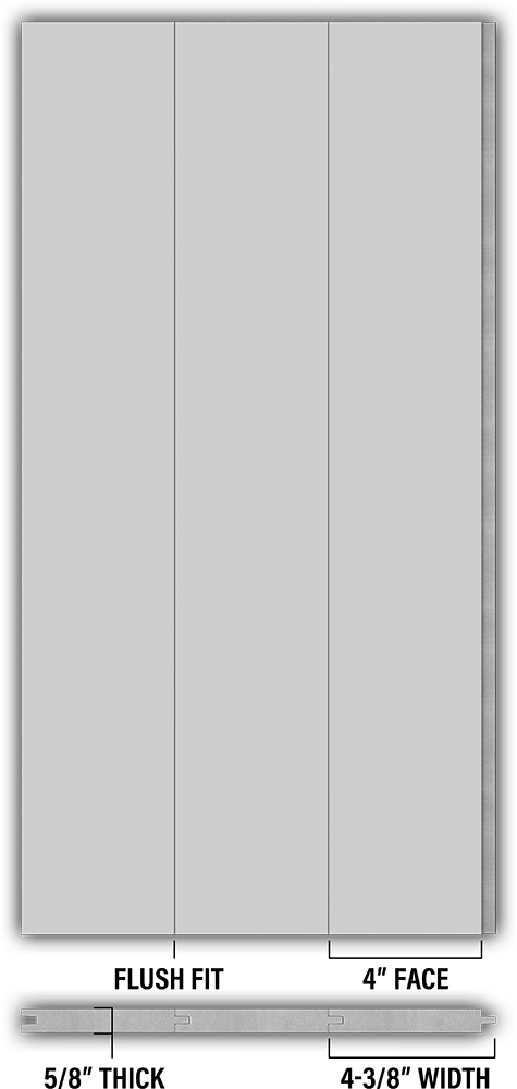 4″ Smooth T&G Modern Shiplap Strips - Individual