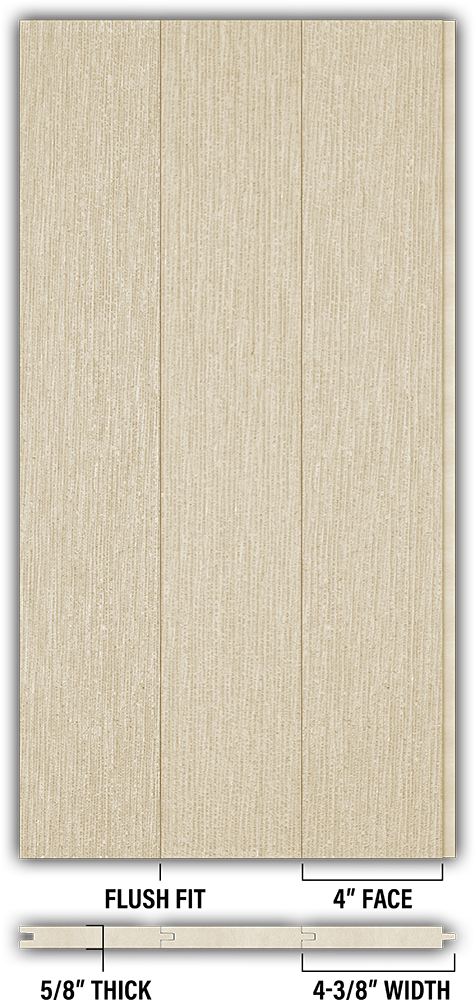 4″ RoughSawn T&G Modern Shiplap Strips - Individual