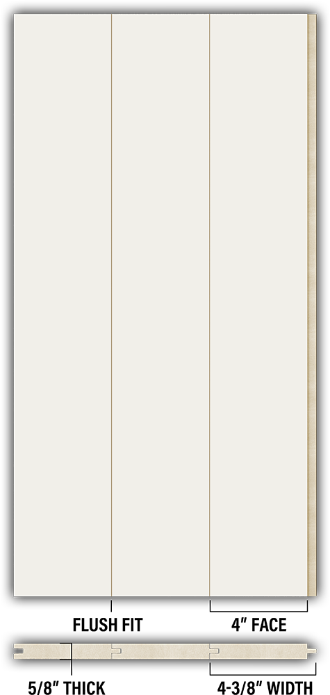 4″ Smooth T&G Modern Shiplap Strips - Individual