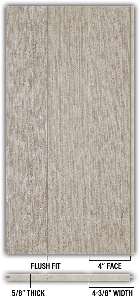 4″ RoughSawn T&G Modern Shiplap Strips - Individual