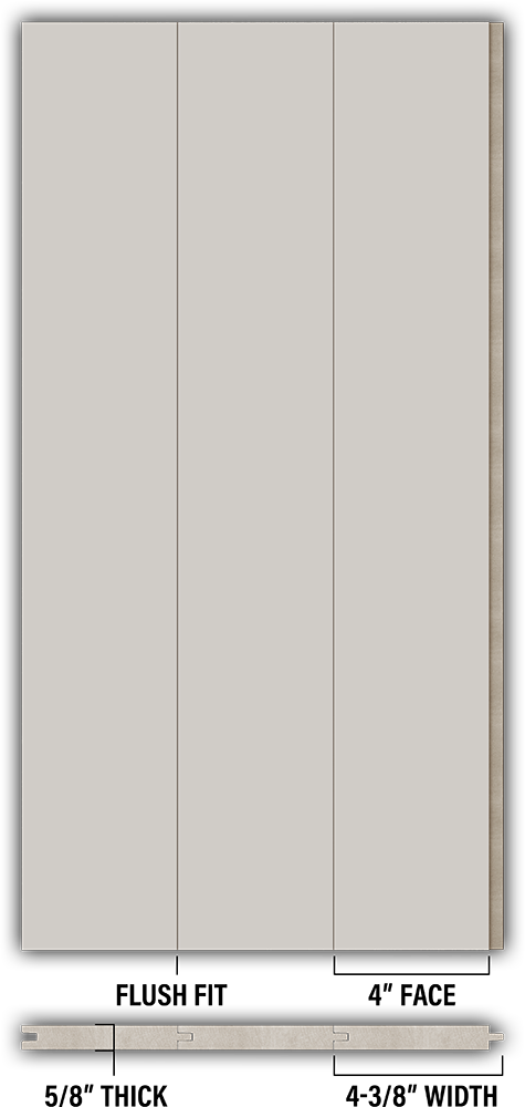 4″ Smooth T&G Modern Shiplap Strips - Individual