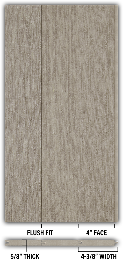 4″ RoughSawn T&G Modern Shiplap Strips - Individual