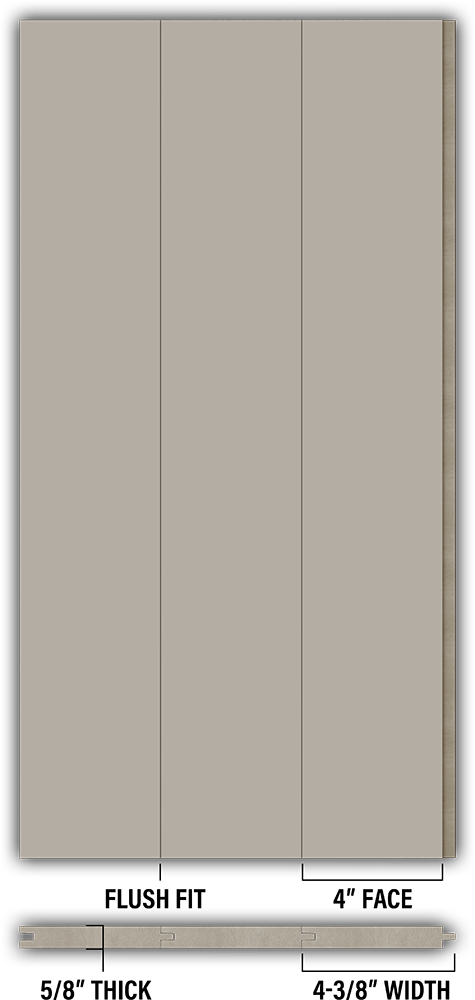 4″ Smooth T&G Modern Shiplap Strips - Individual