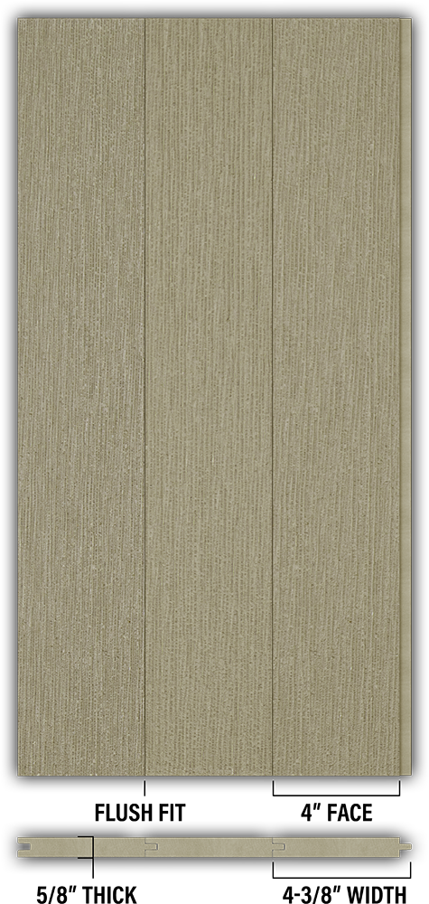 4″ RoughSawn T&G Modern Shiplap Strips - Individual