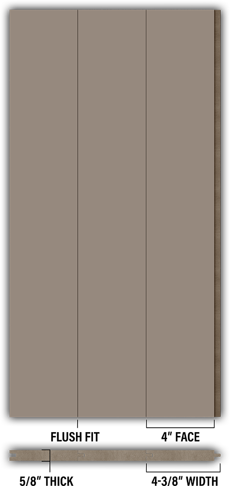 4″ Smooth T&G Modern Shiplap Strips - Individual