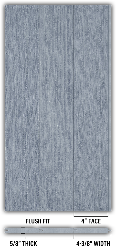 4″ RoughSawn T&G Modern Shiplap Strips - Individual
