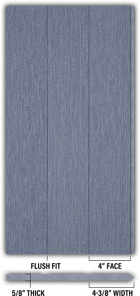 4″ RoughSawn T&G Modern Shiplap Strips - Individual