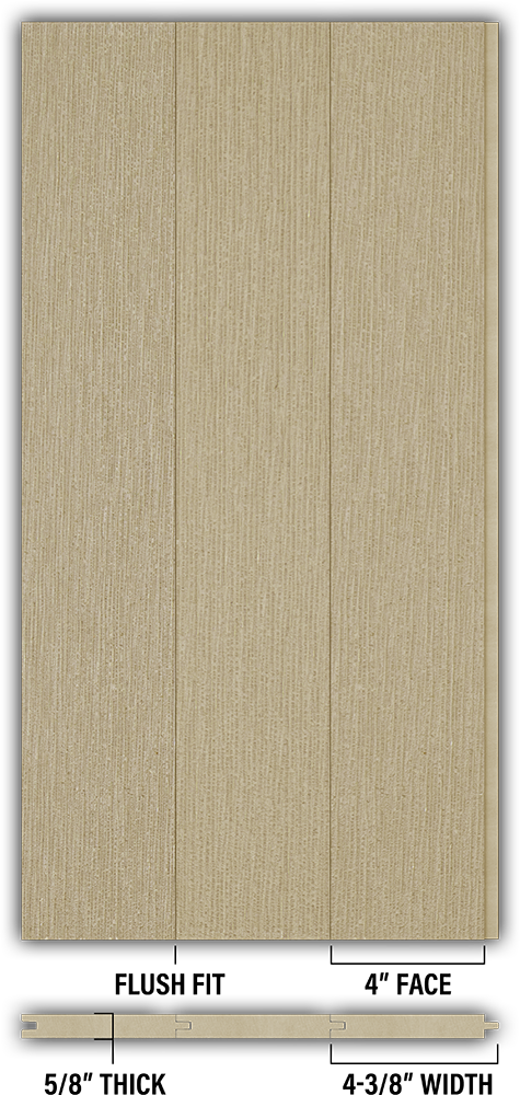 4″ RoughSawn T&G Modern Shiplap Strips - Individual