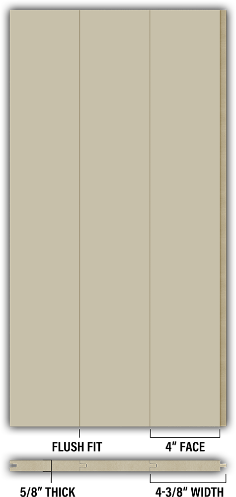 4″ Smooth T&G Modern Shiplap Strips - Individual