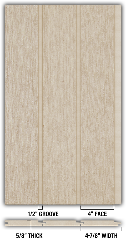 4″ RoughSawn T&G Modern Shiplap Strips - Individual