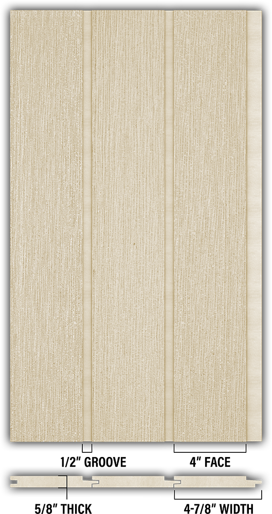 4″ RoughSawn T&G Modern Shiplap Strips - Individual