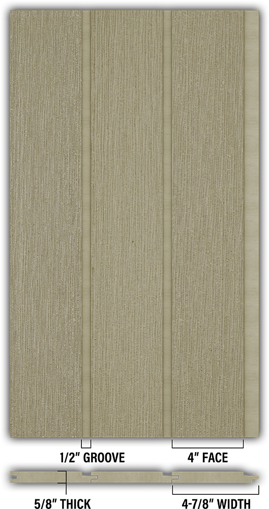 4″ RoughSawn T&G Modern Shiplap Strips - Individual