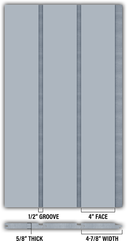 4″ Smooth T&G Modern Shiplap Strips - Individual