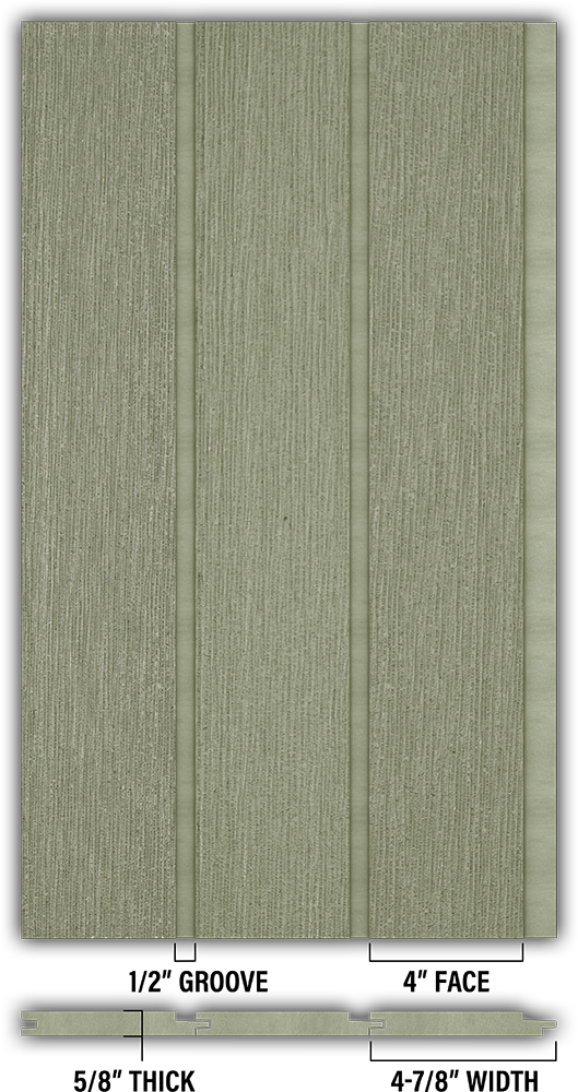 4″ RoughSawn T&G Modern Shiplap Strips - Individual