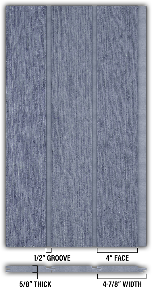 4″ RoughSawn T&G Modern Shiplap Strips - Individual