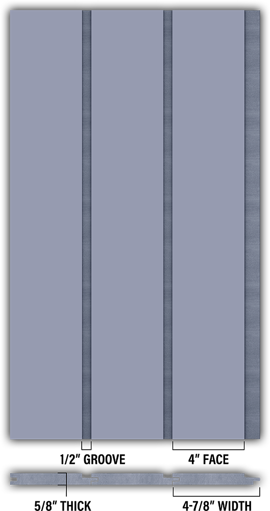4″ Smooth T&G Modern Shiplap Strips - Individual
