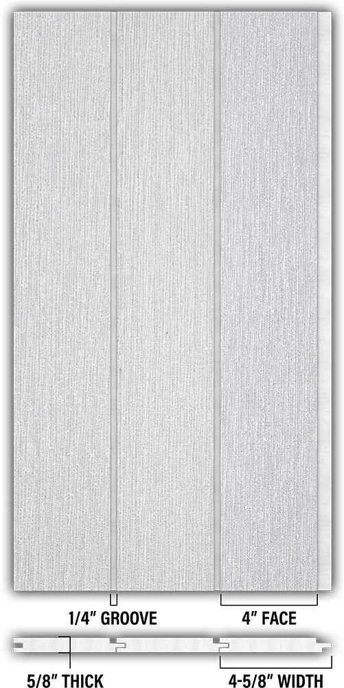 4″ RoughSawn T&G Modern Shiplap Strips - Individual