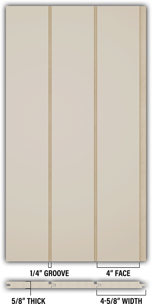 4″ Smooth T&G Modern Shiplap Strips - Individual
