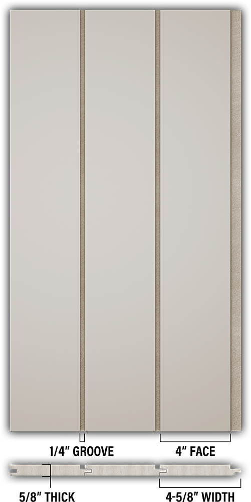 4″ Smooth T&G Modern Shiplap Strips - Individual